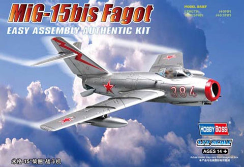 Hobby Boss Aircraft 1/72 MiG-15 Bis Fagot Kit