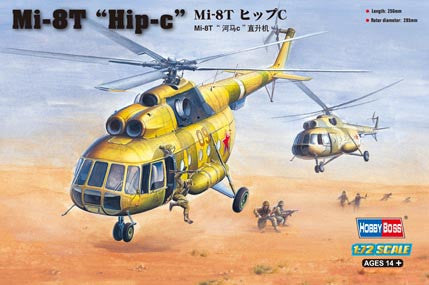 Hobby Boss Aircraft 1/72 MI-8T Hip-C Helicopter Kit