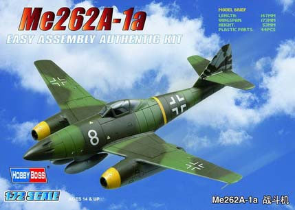 Hobby Boss Aircraft  1/72 Me 262A-1a Fighter Kit