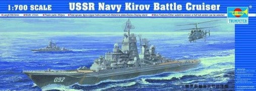 Trumpeter Ship Models 1/700 USSR Kirov Soviet Navy Battle Cruiser Kit