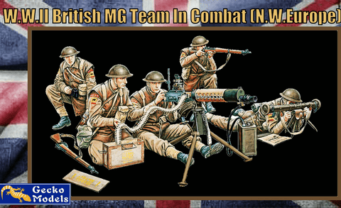 Gecko 1/35 WWII British MG Team in Combat NW Europe (5) (New Tool) Kit