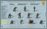 Zvezda Military 1/72 WWI Russian Infantry w/Machine Gun (40) Figure Set
