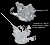 Dragon Military 1/35 Bergepanzer 38(t) Hetzer Tank w/2cm Flak 38 Gun (2 in 1) Smart Kit