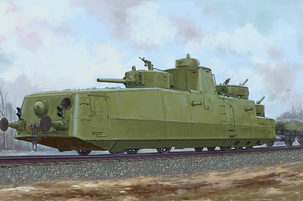 Hobby Boss Military 1/35 Soviet MBV-2 Armored Train Kit