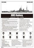 Trumpeter Ship Models 1/700 HMS Rodney British Battleship (New Variant) Kit