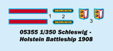 Trumpeter Ship 1/350 SMS Schleswig-Holstein Deutschland Class Battleship 1908 Kit