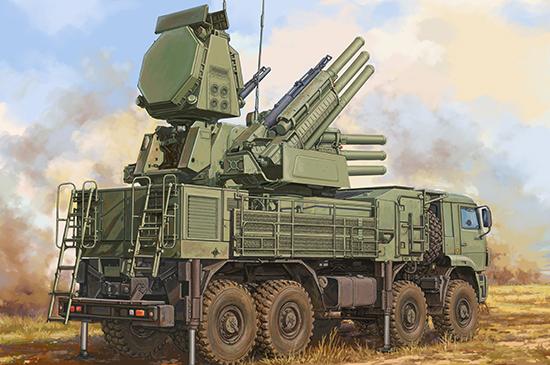 Trumpeter Military 1/35 Russian 72V6E4 Combat Vehicle of 96K6 Pantsir-S1 ADMGS w/RLM SOC S-band Radar (New Variant) Kit