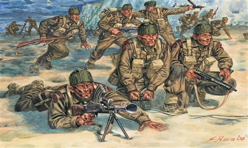 Italeri Military 1/72 WWII British Commandos (50 Figures) Set