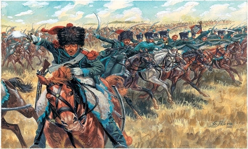 Italeri Military 1/72 Napoleonic War: French Light Cavalry (17 Mounted Figures) Set