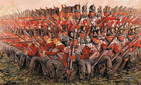 Italeri Military 1/72 Napoleonic War: British Infantry 1815 (48 Figures) Kit