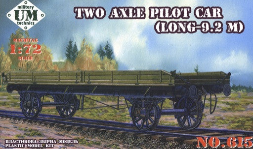 Unimodel Military 1/72 Two-Axle 9.2m Long Pilot Railcar Kit