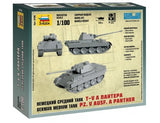 Zvezda Military 1/100 PzKpfw V Panther Ausf A Tank Snap Kit