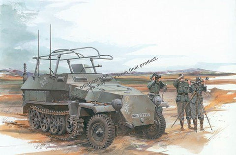 Dragon Military 1/35 SdKfz 251/6 Ausf C Command Vehicle w/3 Crew Kit