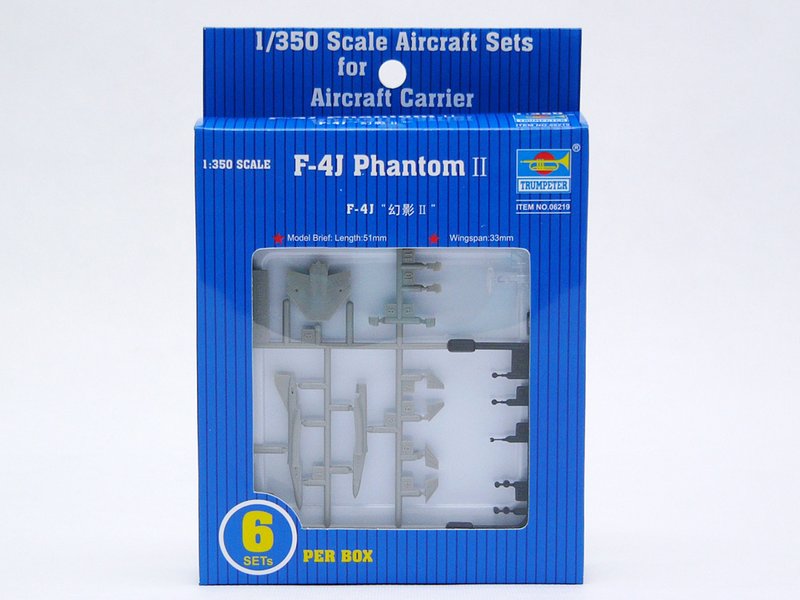 Trumpeter Aircraft 1/350 F4J Phantom II Aircraft Set for USS Nimitz (6/Bx) Kit