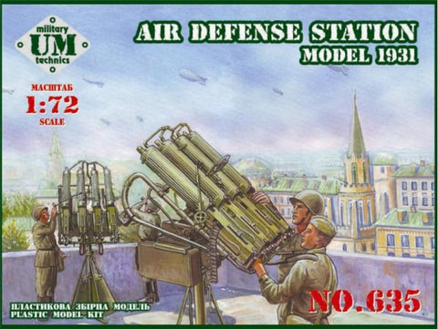 Unimodel Military 1/72 Soviet Air Defense Station Model 1931 Kit