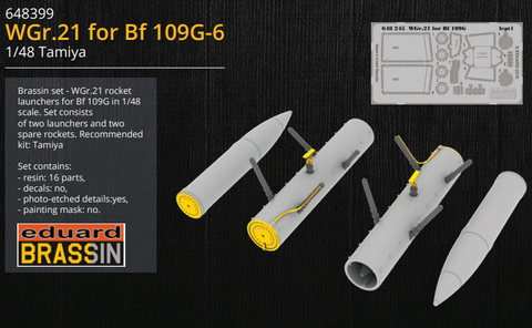 Eduard Details 1/48 Aircraft- Bf109G6 WGr21 for TAM (Photo-Etch & Resin) Kit