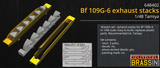 Eduard Details 1/48 Aircraft- Bf109G6 Exhaust Stacks for TAM (Photo-Etch & Resin) Kit