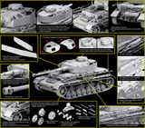 Dragon Military 1/35 PzKpfw IV Ausf H Mid Prod HJ Division Normandy Tank w/Zimmerit Kit