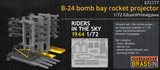 Eduard Details 1/72 Aircraft- B24 Bomb Bay Rocket Projector for EDU & HSG (Photo-Etch & Resin) Kit