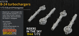 Eduard Details 1/72 Aircraft- B24 Turbochargers for EDU & HSG (Resin) Kit