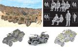 Dragon Military 1/35 SAS 4x4 Truck Unit (3different) w/Commander & Crews 80th Anniversary Kit