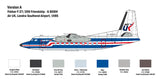 Italeri Aircraft 1/72 Fokker F27-400 Friendship Twin-Engine Aircraft (New Tool) Kit