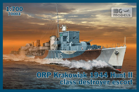 IBG Model Ships 1/700 ORP Krakowiak 1944 Hunt II Clas Destroyer Escort Kit