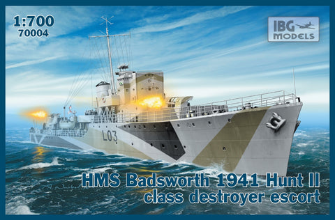 IBG Model Ships 1/700 HMS Badsworth 1941 Hunt II Class Destroyer Escort Kit