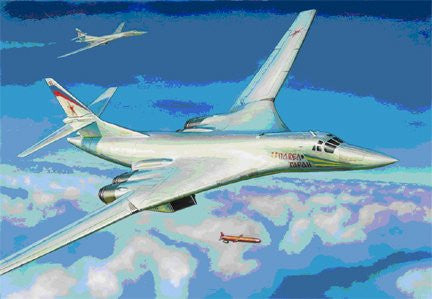 Zvezda Aircraft 1/144 Russian Tu160 Blackjack Supersonic Bomber Kit