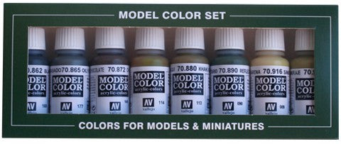 Vallejo Acrylic 17ml  Bottle Panzer Model Color Paint Set (8 Colors)