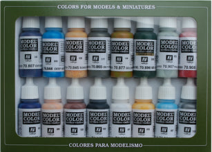 Vallejo Acrylic 17ml  Bottle American Civil War Model Color Paint Set (16 Colors)