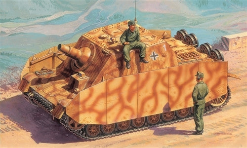 Italeri Military 1/72 Sturmpanzer IV Brummbar SdKfz 166 Tank w/Crew Kit