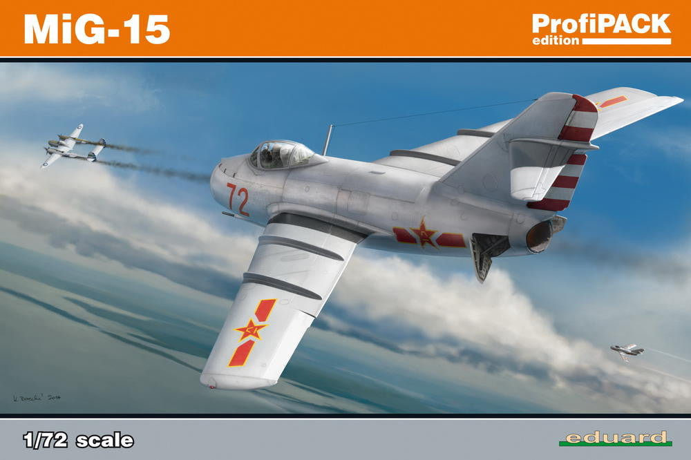 Eduard Aircraft 1/72 Mig15 Fighter Profi-Pack Kit