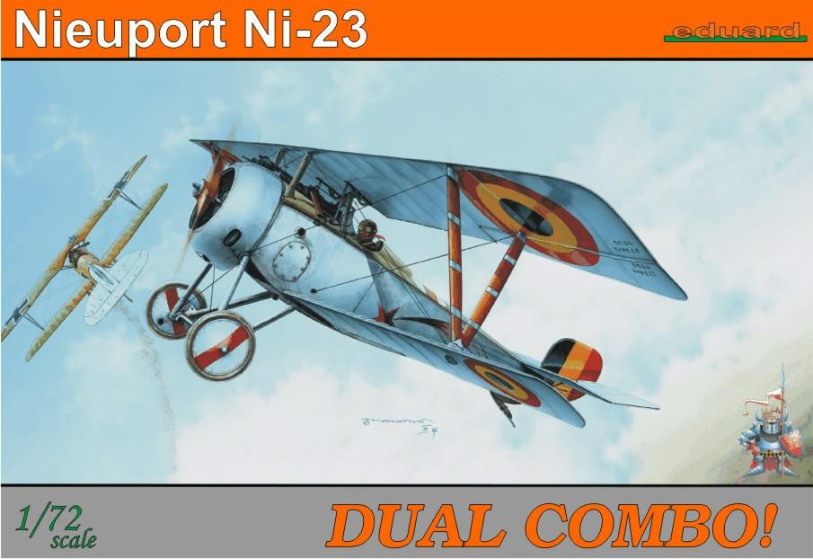 Eduard Aircraft 1/72 Nieuport Ni23 BiPlane Dual Combo Ltd Edition Kit