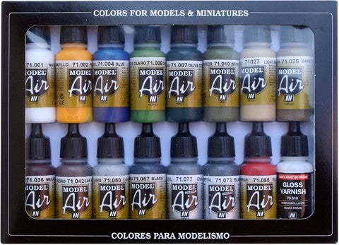 Vallejo Paint 70142 Medieval Model Color Acrylic Paints (Set of 16) – Trainz