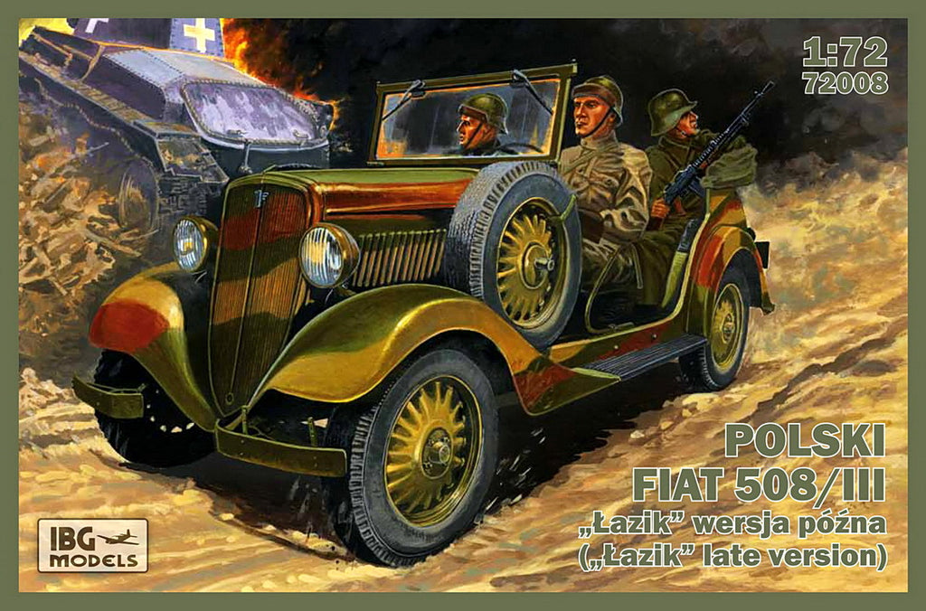 IBG Models Clearance Sale 1/72 POLSKI FIAT 508/III LAZIK Late Kit