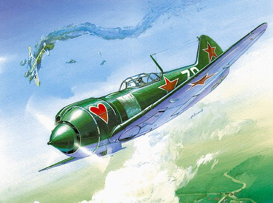 Zvezda Aircraft 1/72 WWII Soviet LA5 FN Fighter Kit