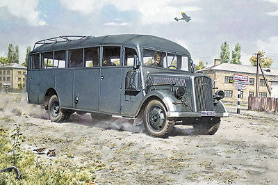 Roden Military 1/72 Opel Blitz 3.6-47 Model W39 Ludewig Early Omnibus Kit