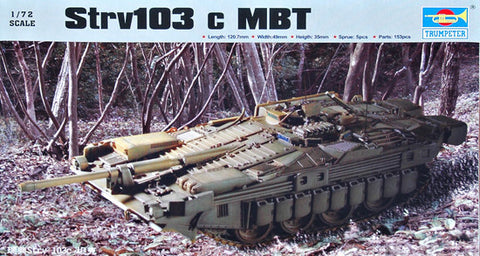 Trumpeter Military Models 1/72 Strv 103c Main Battle Tank Kit