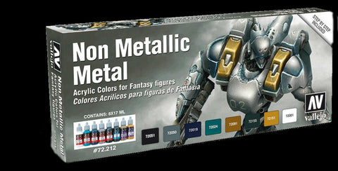Vallejo Acrylic 17ml  Bottle Non Metallic Metal Game Color Paint Set (8 Colors)