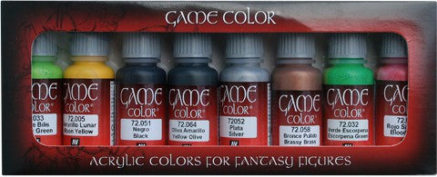 Vallejo Acrylic 17ml  Bottle Orcs & Goblins Game Color Paint Set (8 Colors)