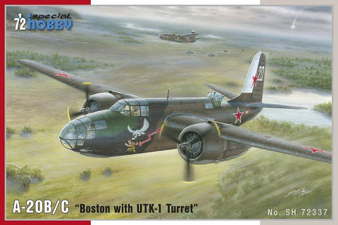 Special Hobby Aircraft 1/72 A20B/C Boston Light Bomber w/UTK1 Turret Kit