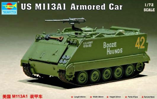 Trumpeter Military Models 1/72 US M113A1 Armored Personnel Carrier Kit