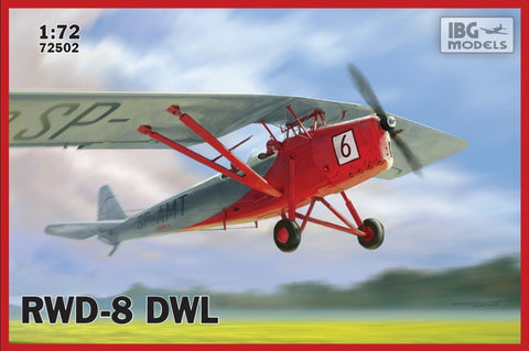 IBG Aircraft 1/72 RWD8 DWL Polish Civilian Trainer Aircraft Kit