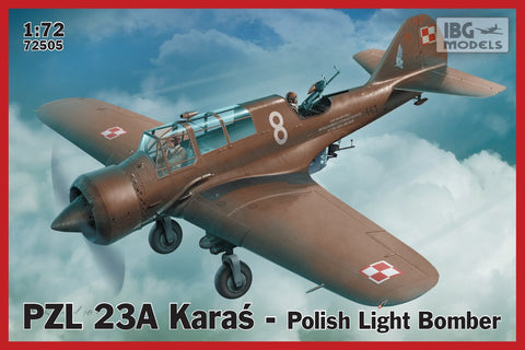 IBG Aircraft 1/72 PZL23A Karas Polish Light Bomber (New Tool) Kit