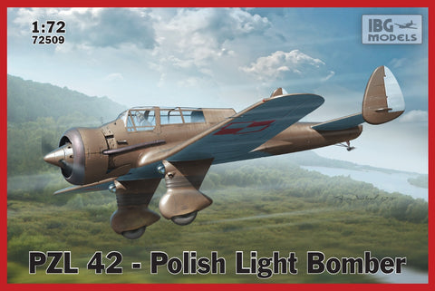 IBG Aircraft 1/72 PZL42 Polish Light Bomber (New Tool) Kit