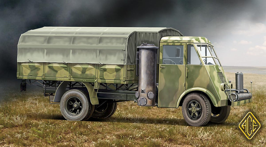 Ace Military 1/72 AHN French 3.5-Ton Truck w/Gas Generator Kit