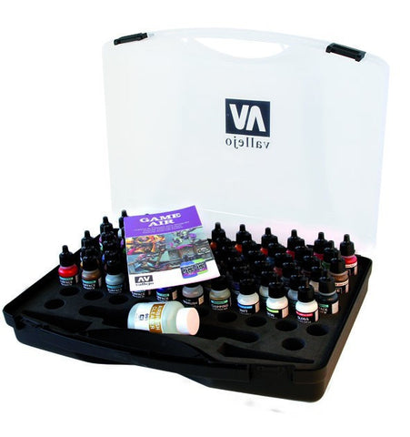 Vallejo Acrylic Game Air Paint Set in Plastic Storage Case (60 Colors)