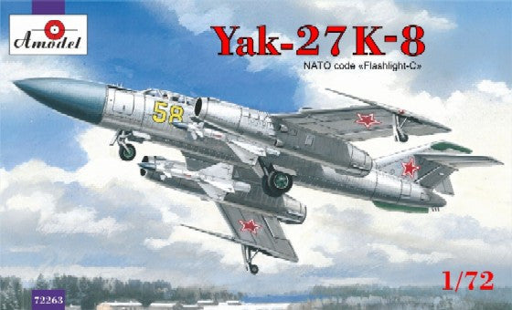 A Model From Russia 1/72 Yak27K8 NATO Codes flashlight-C Soviet Interceptor Aircraft Kit