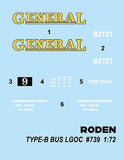 Roden Military 1/72 WWI LGOC B Type British Bus Kit